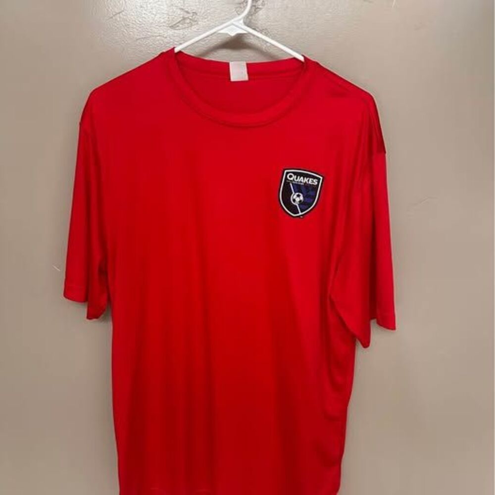 Red Soccer Sports Jersey Size L